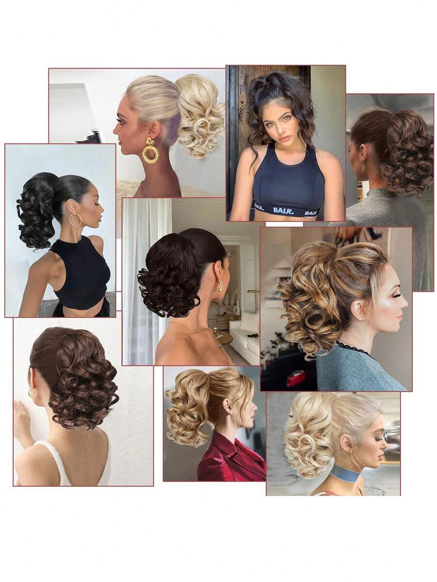 SHEIN باروكة شعر ذيل حصان مجعد 10 بوصة
