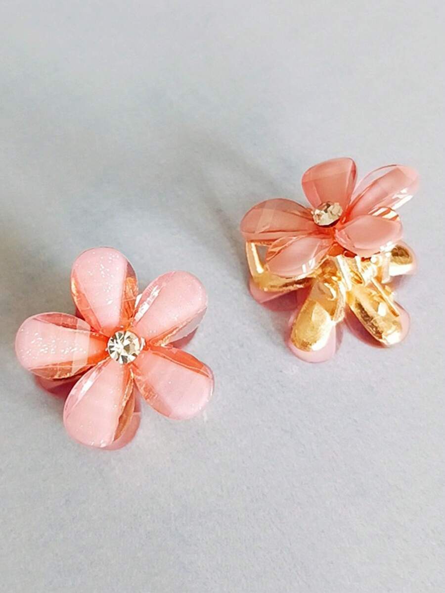 SHEIN مشابك شعر معدنية مزينة