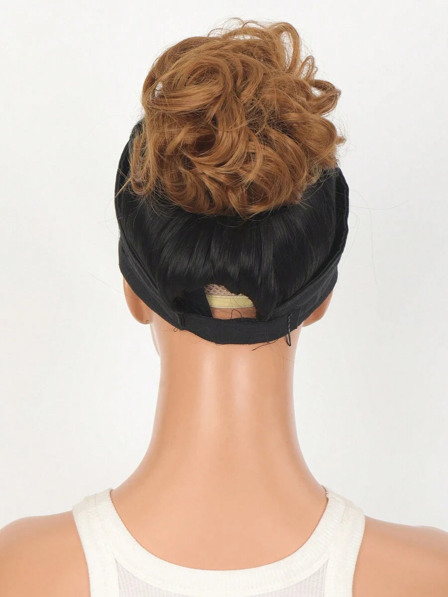 SHEIN مشد شعر كعكة دونات مجعد اصطناعي