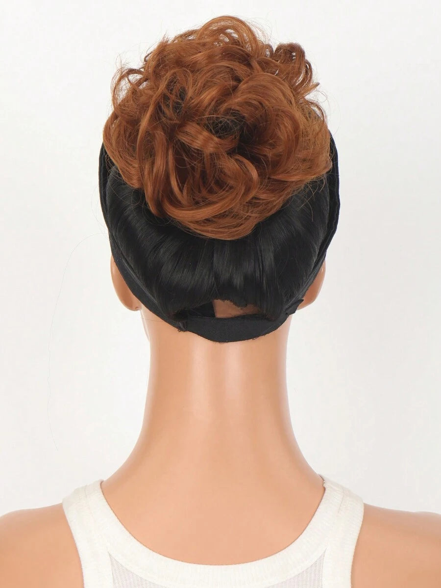 SHEIN مشد شعر كعكة دونات مجعد اصطناعي