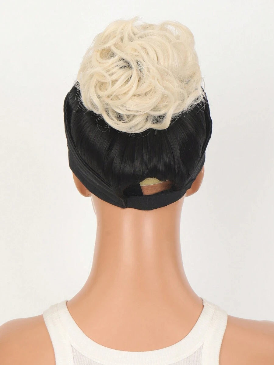 SHEIN مشد شعر كعكة دونات مجعد اصطناعي