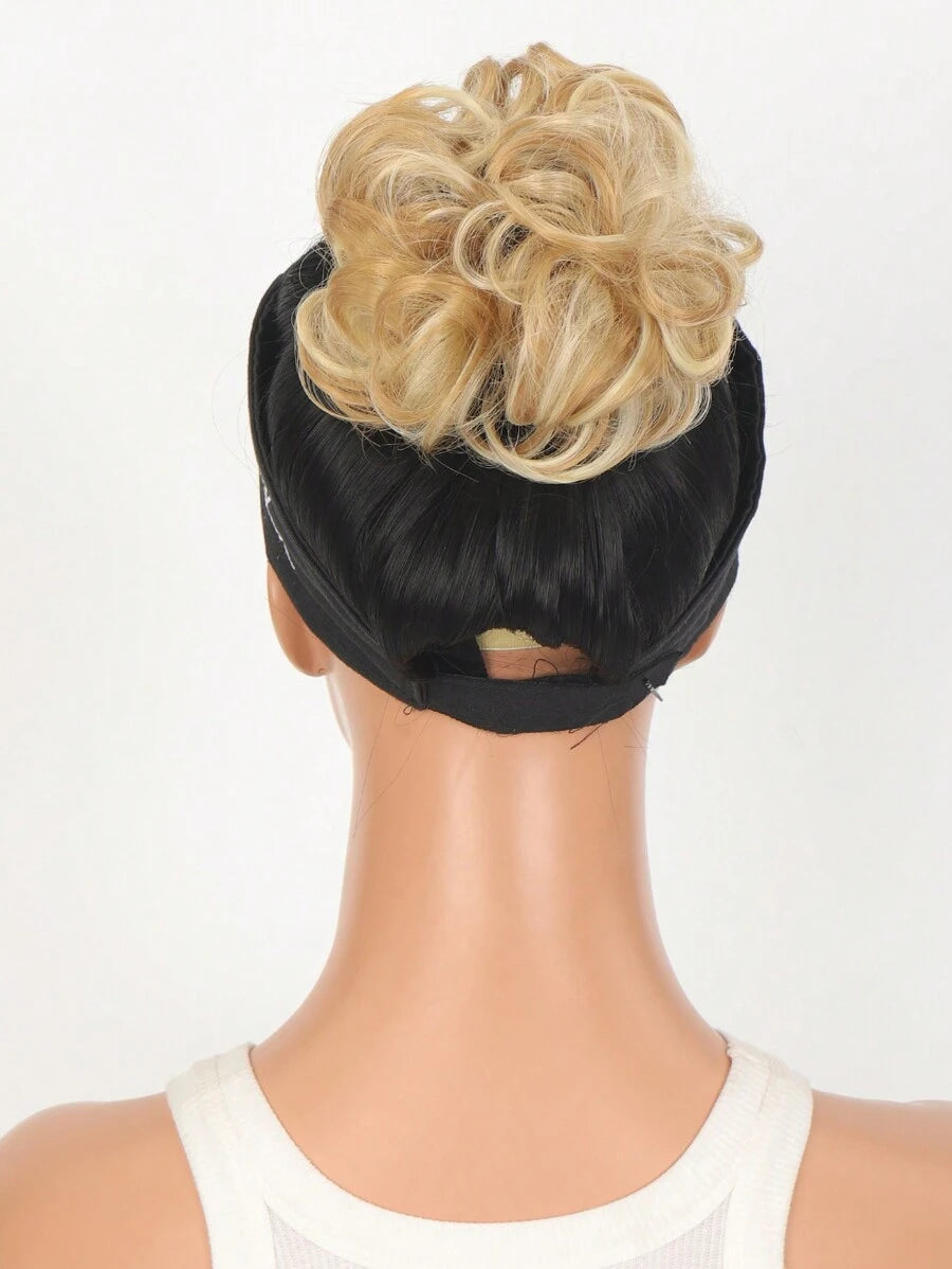 SHEIN مشد شعر كعكة دونات مجعد اصطناعي