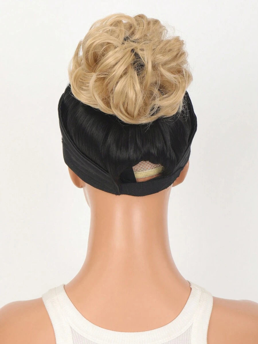 SHEIN مشد شعر كعكة دونات مجعد اصطناعي