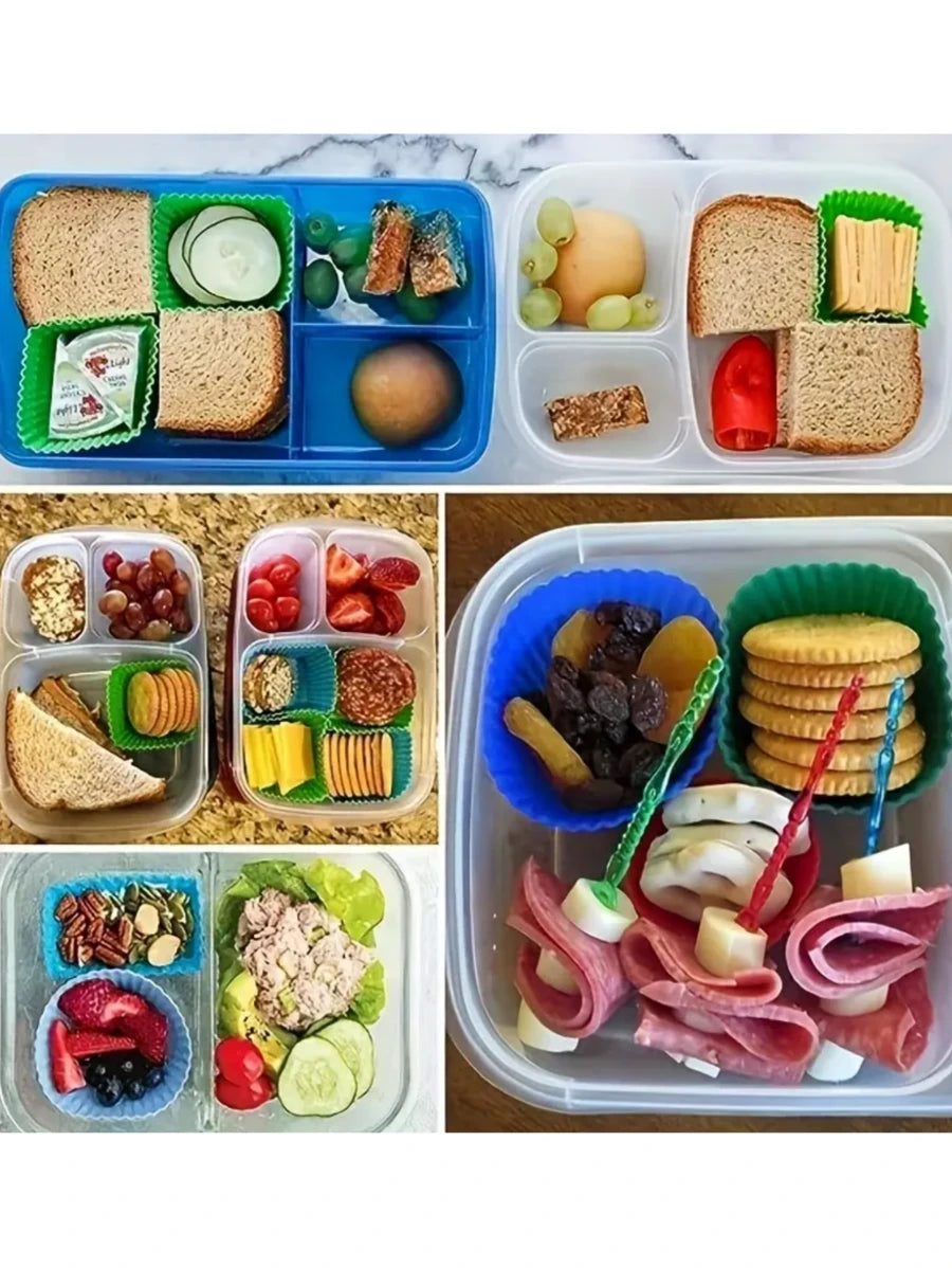 SHEIN موزعات سيليكون لصندوق الغداء