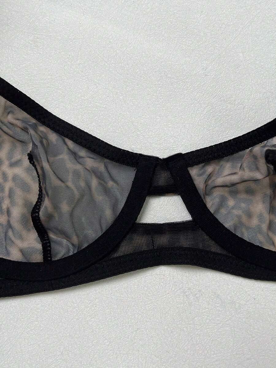SHEIN طقم صدرية جذاب بطبعة الفهد