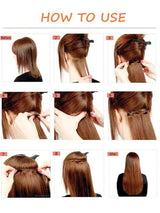 SHEIN تمديدات شعر نسائية سوداء مجعدة 16 قطعة بطول 22 بوصة