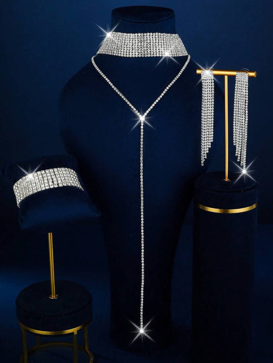 SHEIN طقم مجوهرات 3 قطع ابيض