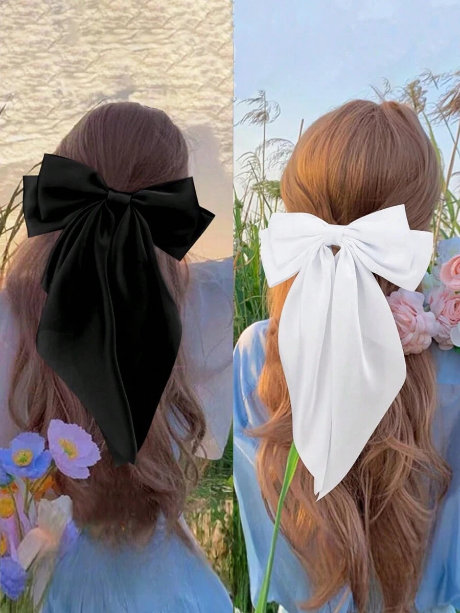 SHEIN مشابك شعر بفيونكة ذيل طويل