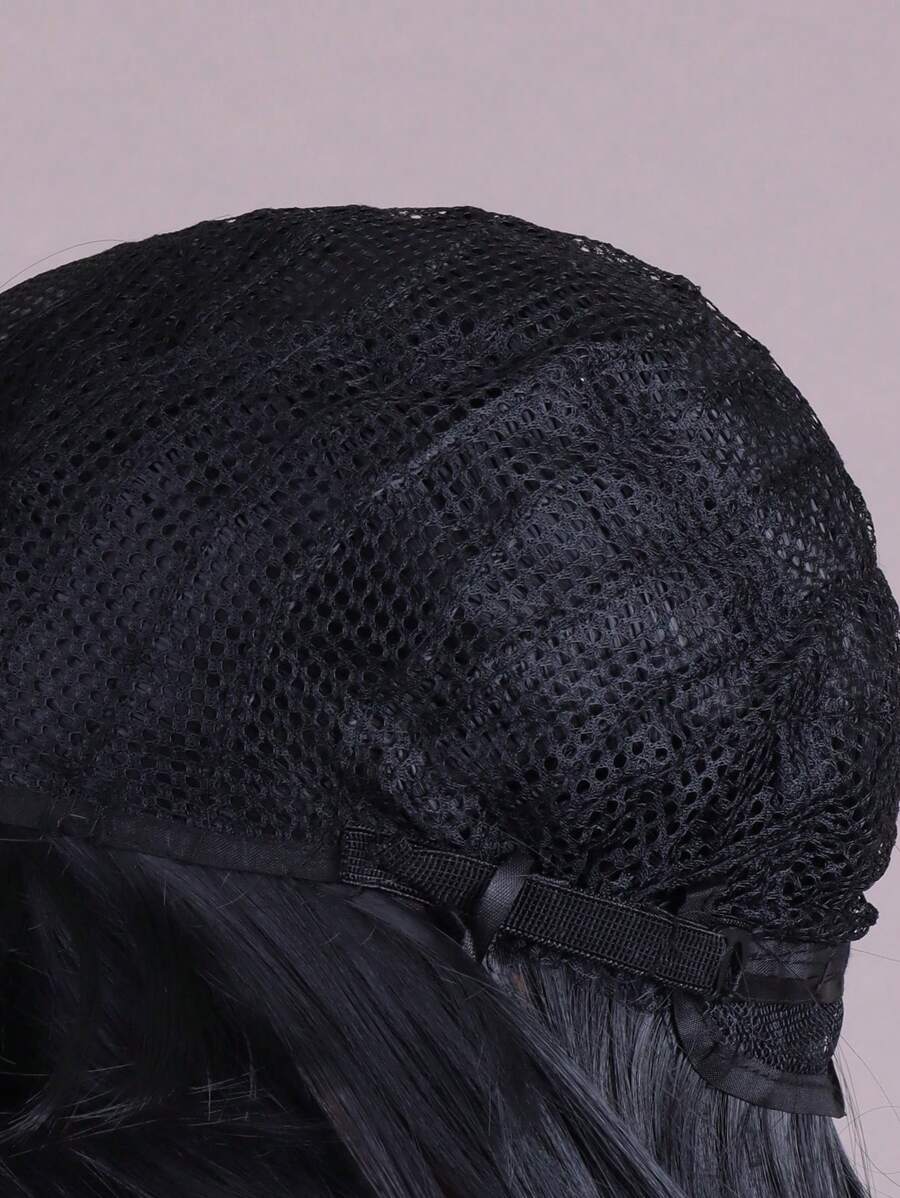 SHEIN شعر مستعار أسود طويل مستقيم 30 بوصة