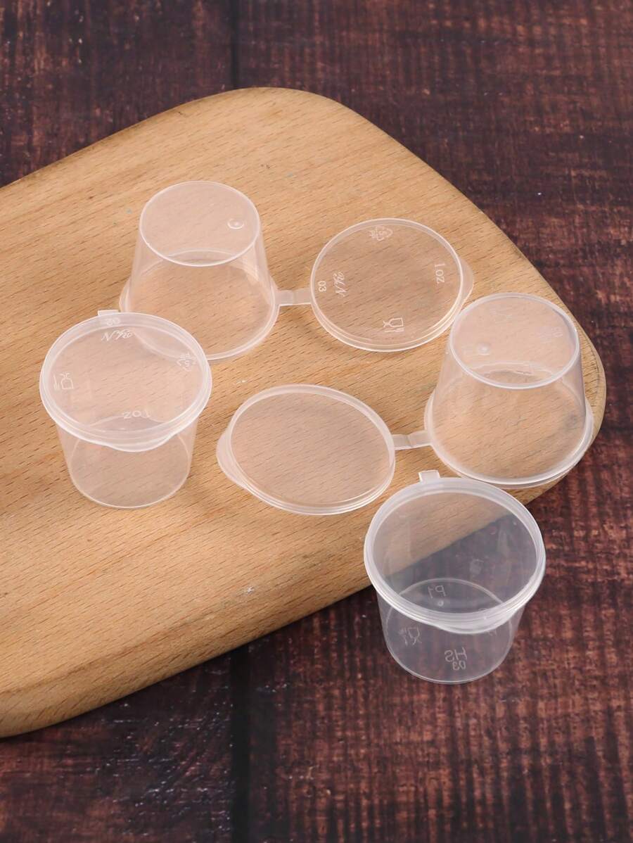 SHEIN كوب صلصة 20 قطعة شفاف للنزهات والمطبخ