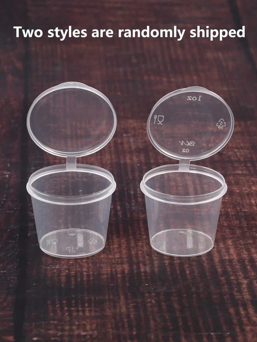 SHEIN كوب صلصة 20 قطعة شفاف للنزهات والمطبخ