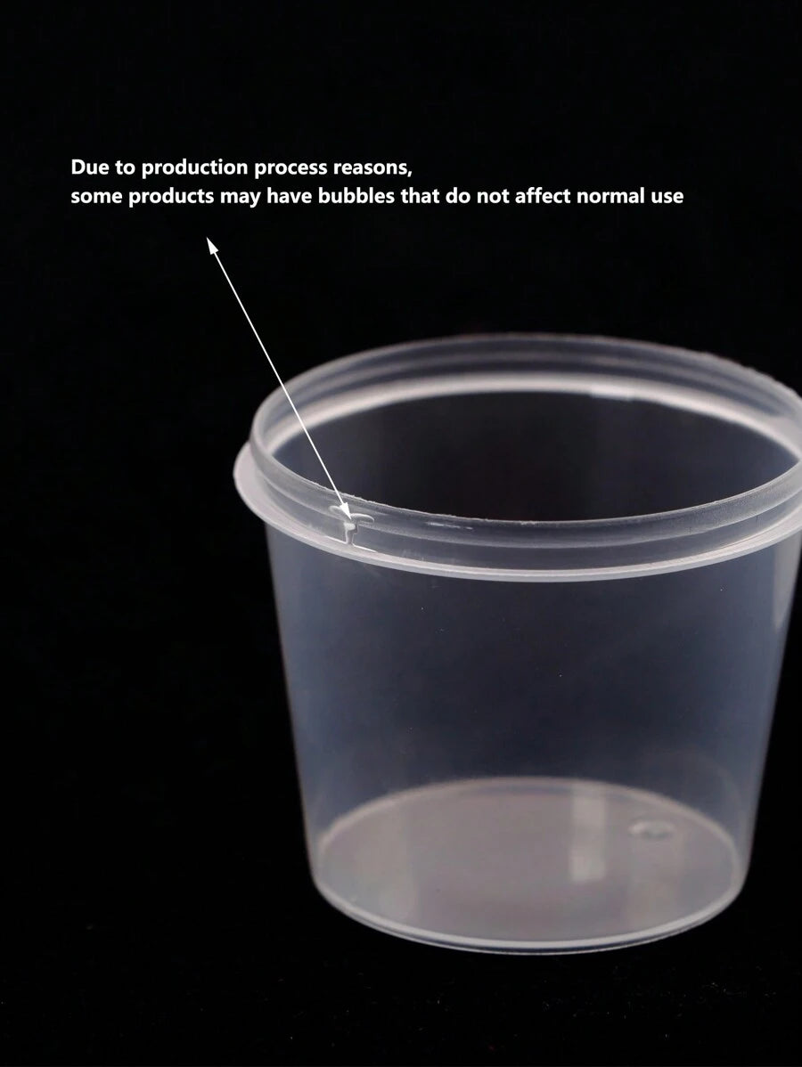 SHEIN كوب صلصة 20 قطعة شفاف للنزهات والمطبخ