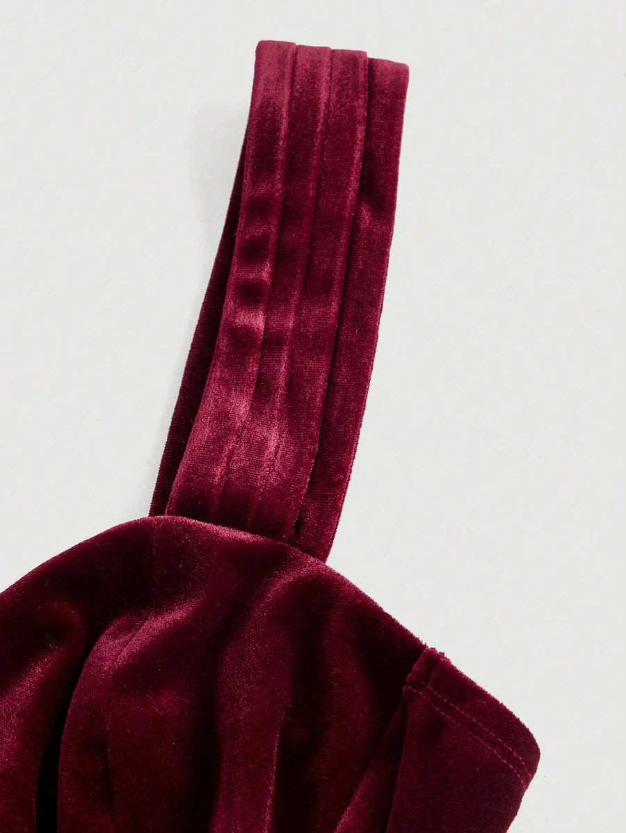 SHEIN MOD فستان أحمر جذاب