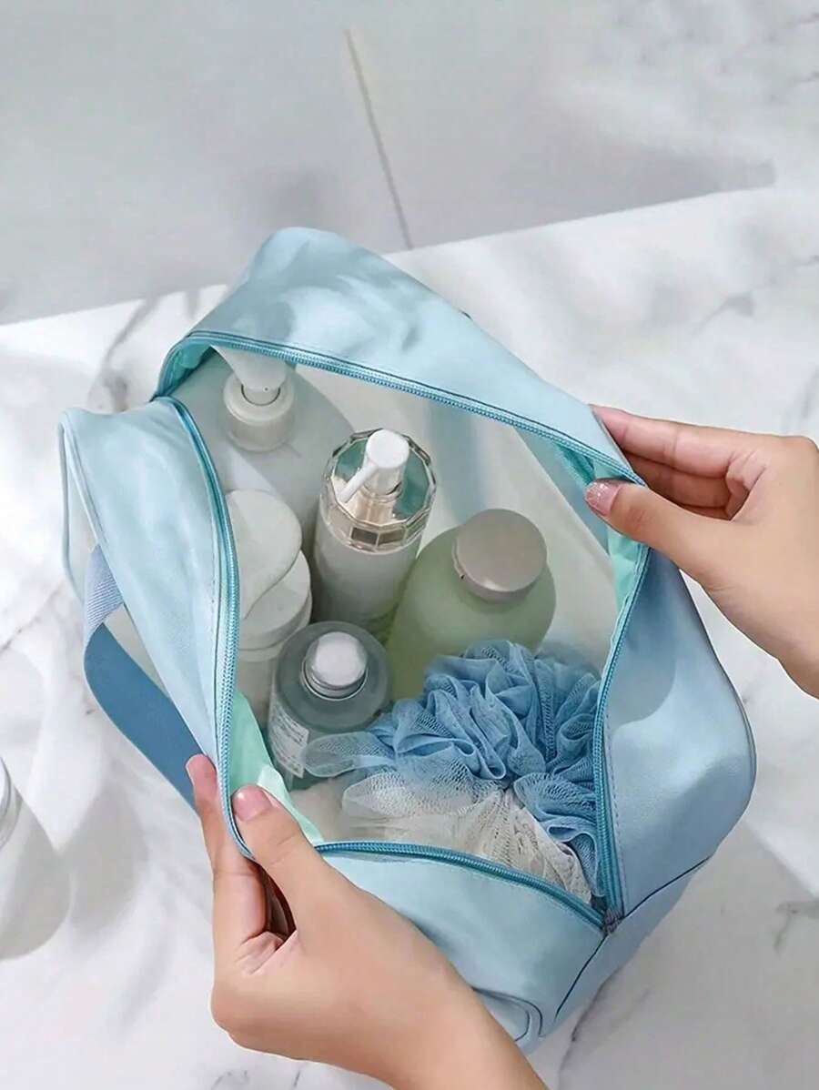 SHEIN مجموعة حقائب مكياج سفرية مقاومة للماء للتخزين والتنظيم