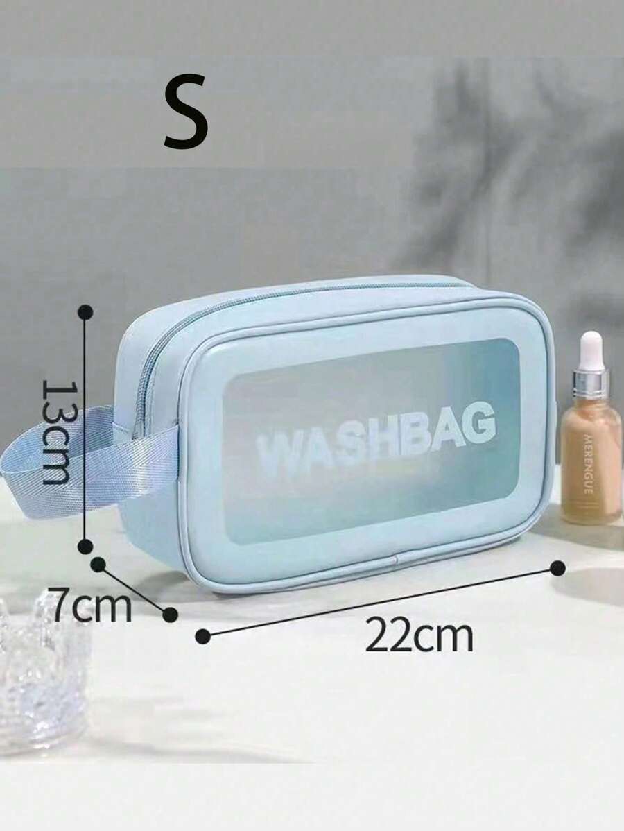 SHEIN مجموعة حقائب مكياج سفرية مقاومة للماء للتخزين والتنظيم