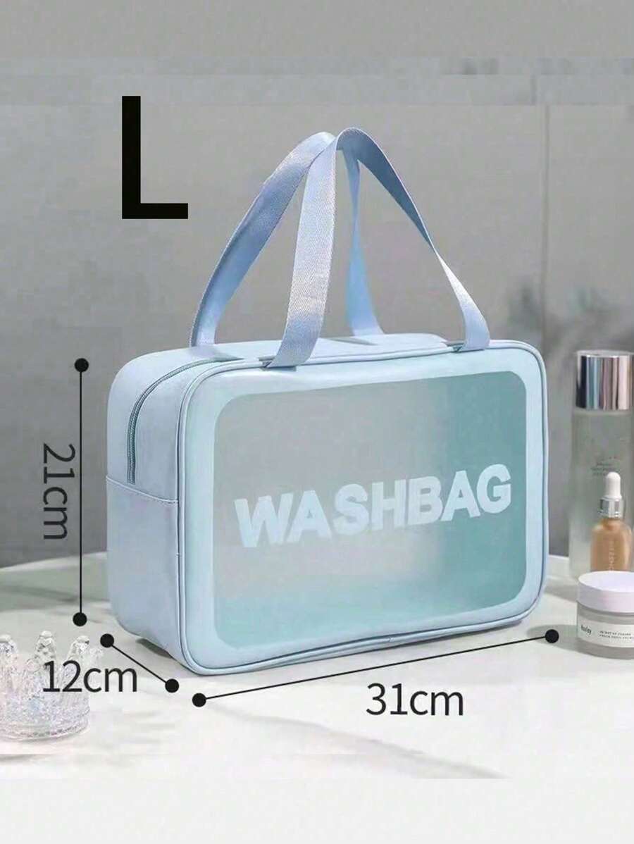 SHEIN مجموعة حقائب مكياج سفرية مقاومة للماء للتخزين والتنظيم