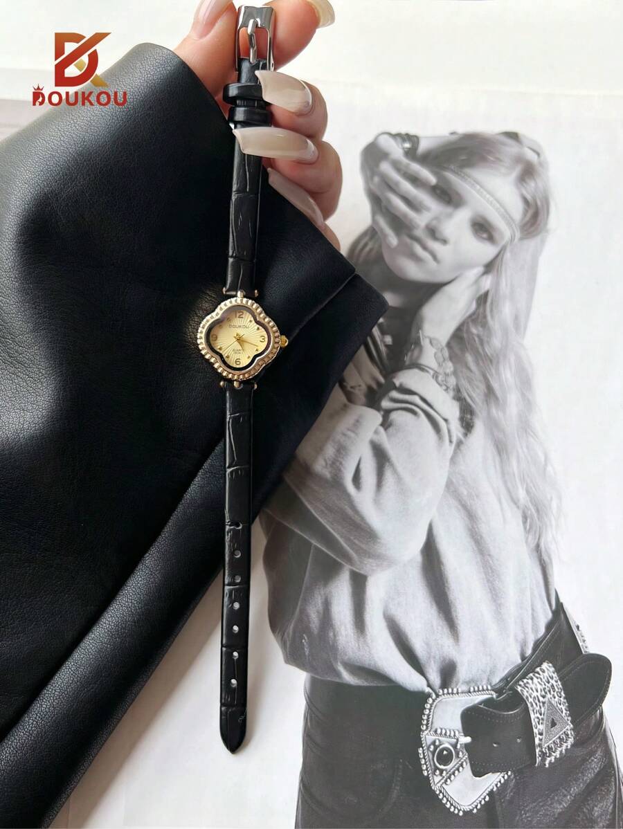 SHEIN DOUKOU ساعة نسائية عصرية جديدة قطعة واحدة