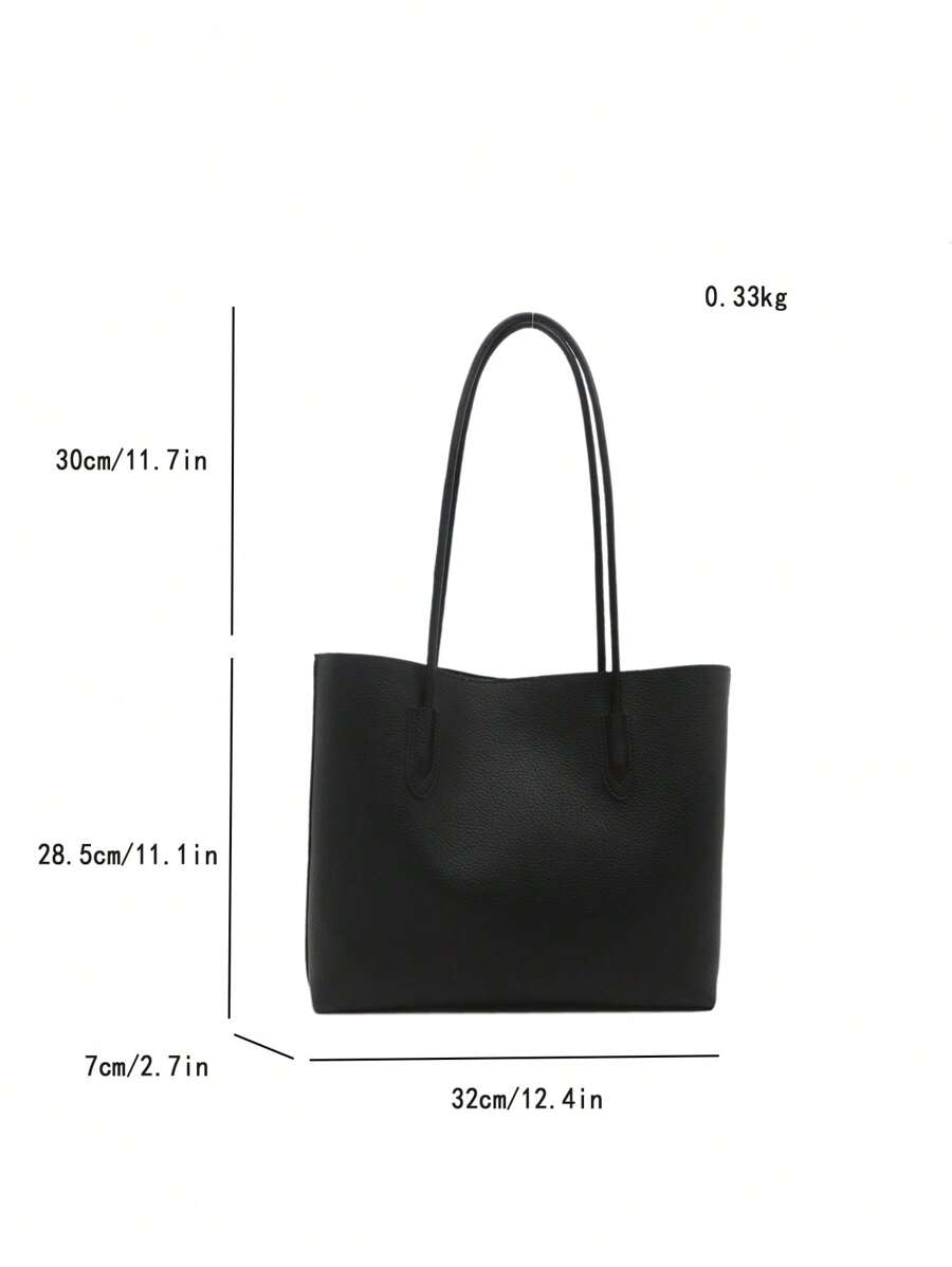 SHEIN حقيبة كتف مطبوعة جلد تمساح