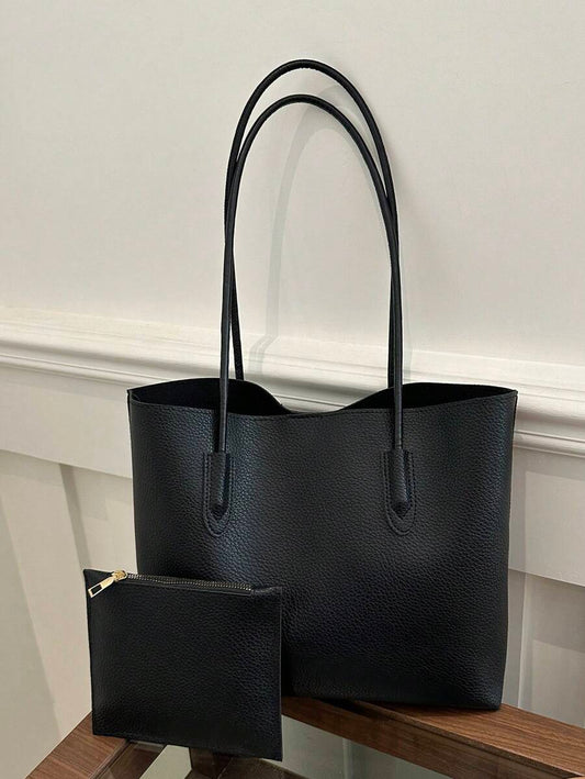 SHEIN حقيبة كتف مطبوعة جلد تمساح