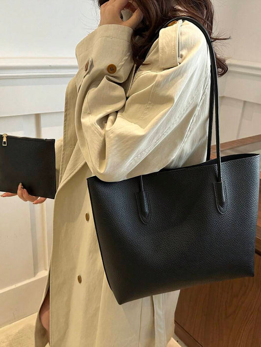 SHEIN حقيبة كتف مطبوعة جلد تمساح
