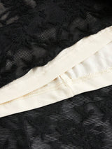 SHEIN MOD فستان سهرة اسود طويل الأكمام