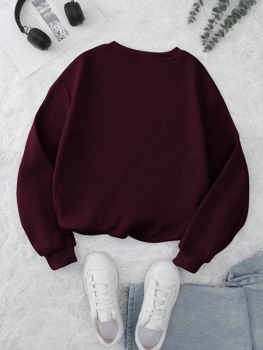 SHEIN INAWLY بلوزة كاجوال بطبعة حروف