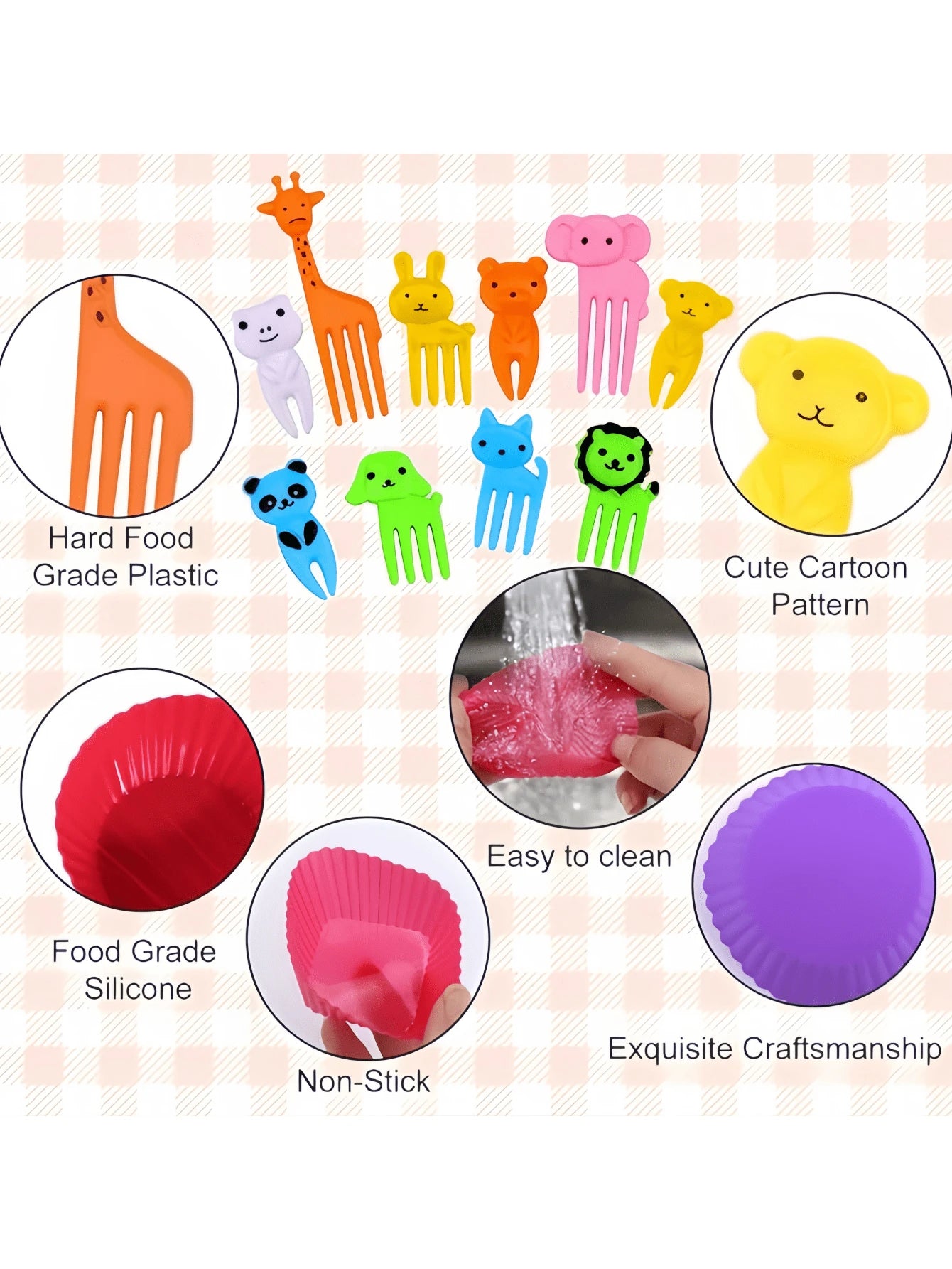 SHEIN موزعات سيليكون لصندوق الغداء