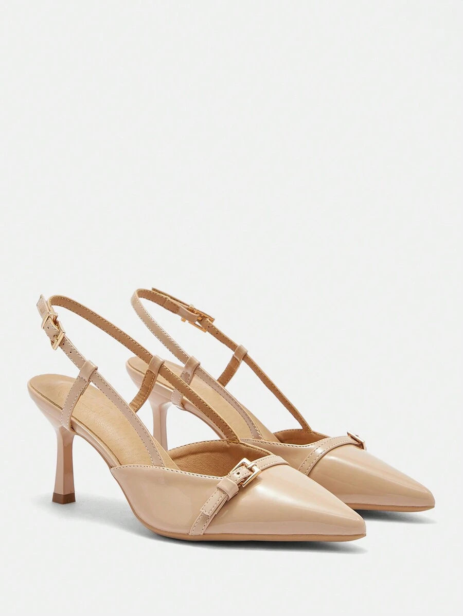 SHEIN CUCCOO BIZCHIC أحذية بكعب عالي مدبب