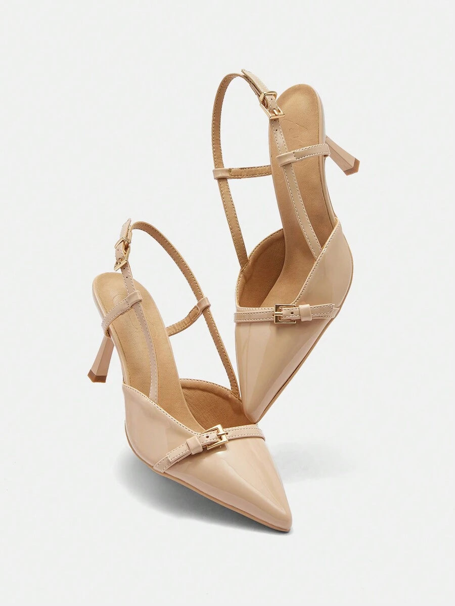 SHEIN CUCCOO BIZCHIC أحذية بكعب عالي مدبب