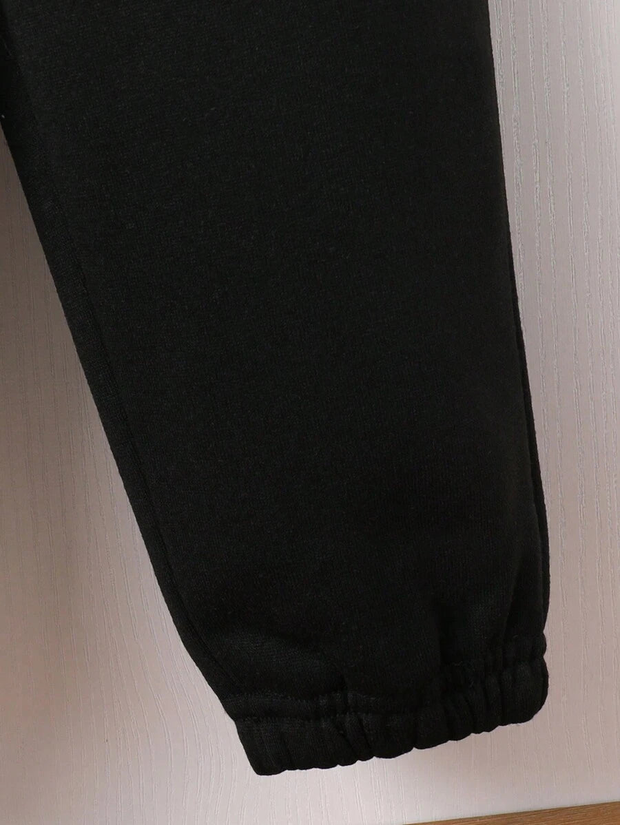 SHEIN طقم أولادي قطعتان بدلة رياضية وبنطال بطباعة دب