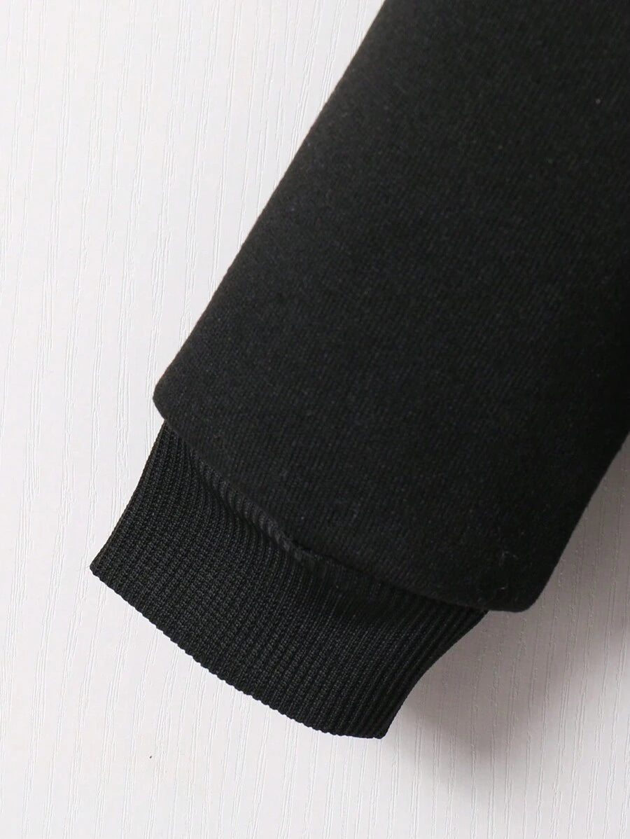 SHEIN طقم أولادي قطعتان بدلة رياضية وبنطال بطباعة دب