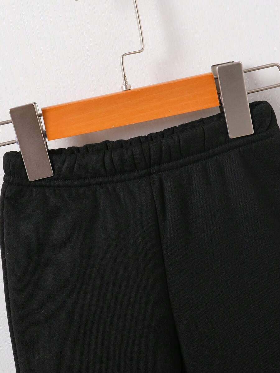 SHEIN طقم أولادي قطعتان بدلة رياضية وبنطال بطباعة دب