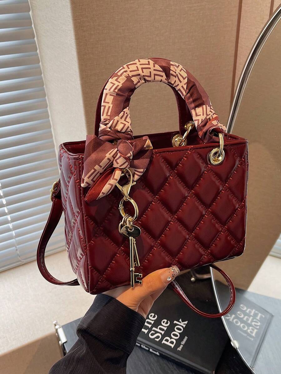 SHEIN Dedoo حقيبة يد أنيقة خفيفة وعصرية للحمل باليد أو الكتف