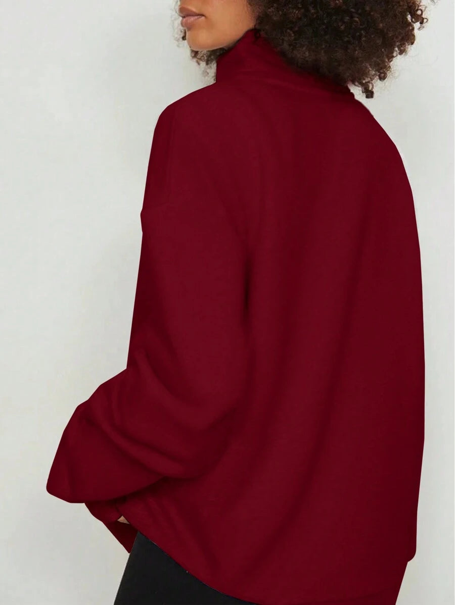 SHEIN INAWLY سترة رياضية بسوستة وفتحة كتف