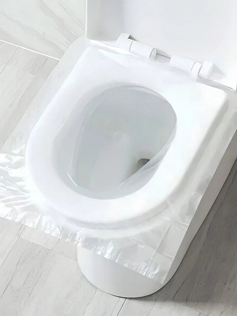 SHEIN غطاء مرحاض 50 قطعة مقاوم للماء وصحي