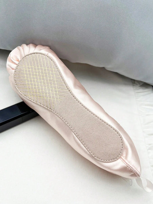 SHEIN حقيبة مستحضرات تجميل كلاسيكية عالية الجودة بتصميم حذاء باليه للسفر والهدايا