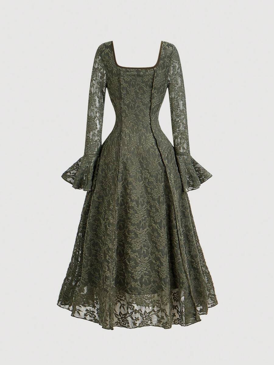 SHEIN MOD فستان حفلات بأكمام واسعة