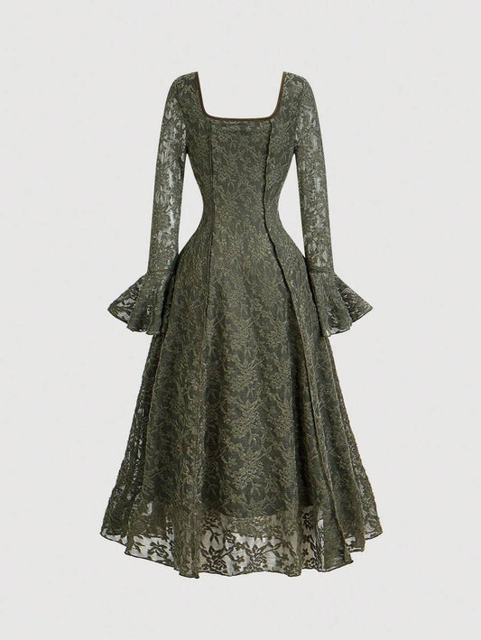 SHEIN MOD فستان حفلات بأكمام واسعة