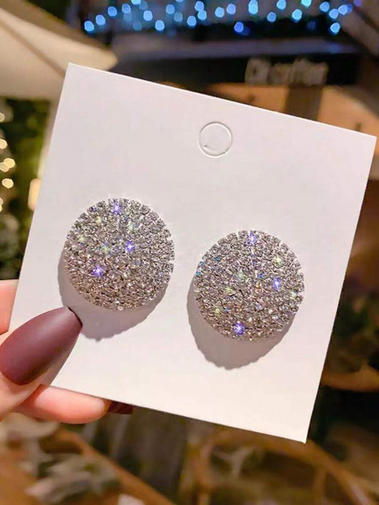 SHEIN زوج أقراط مستدقة براين ستون