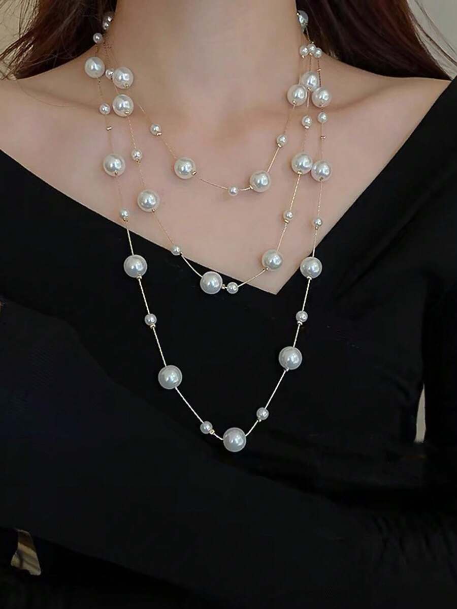 SHEIN قلادة طويلة عصرية