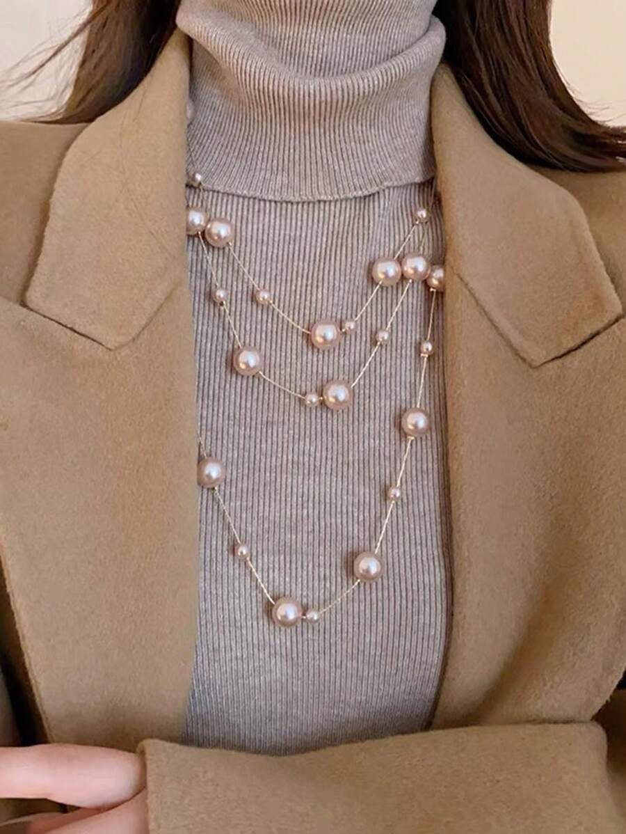 SHEIN قلادة طويلة عصرية