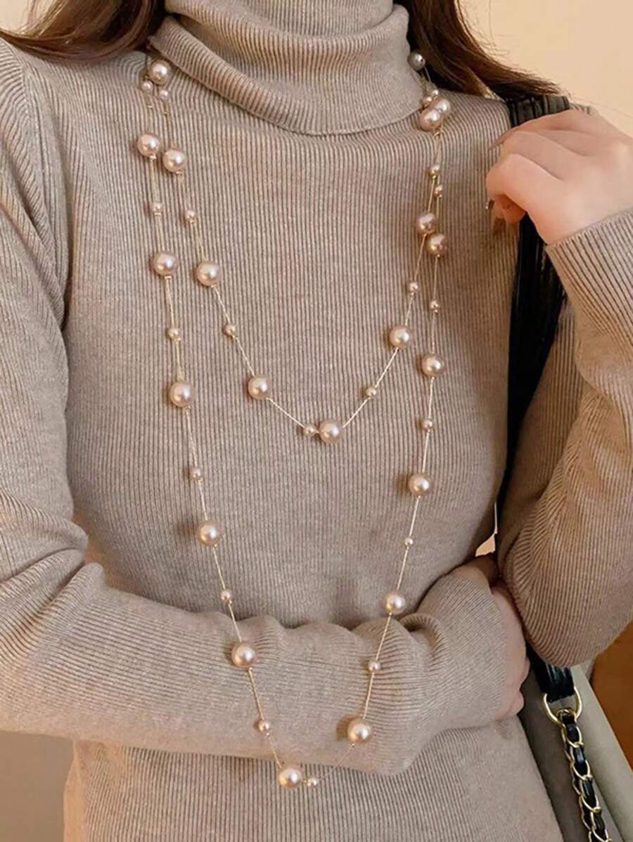 SHEIN قلادة طويلة عصرية