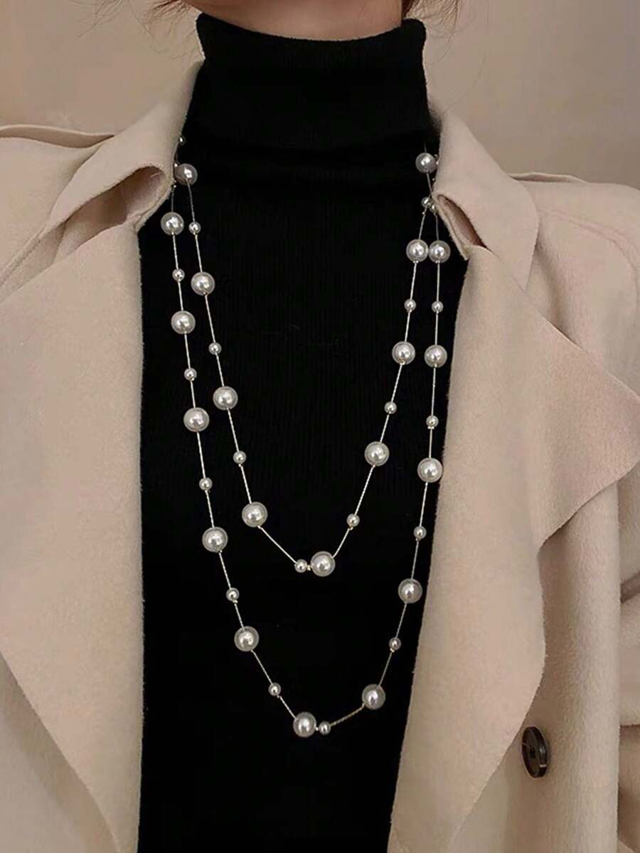 SHEIN قلادة طويلة عصرية