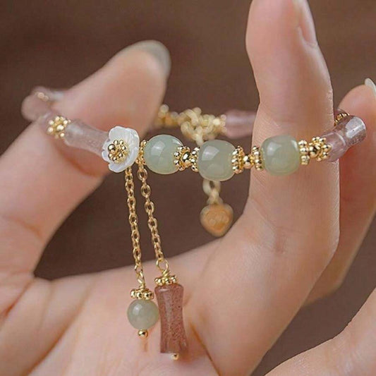 SHEIN سوار فاخر ملون بسحر زهرة اللوتس