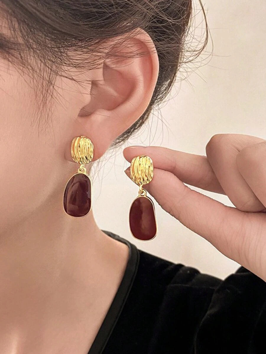 SHEIN مجموعة 5 أزواج أقراط بأشكال متنوعة مزخرفة باللؤلؤ