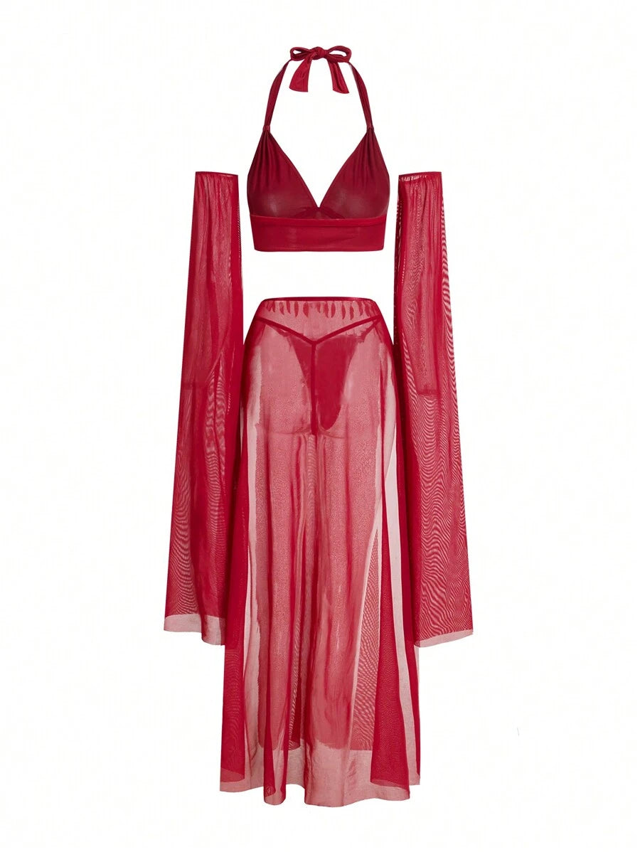 SHEIN Fantasy Costume طقم 5 قطع ملابس داخلية