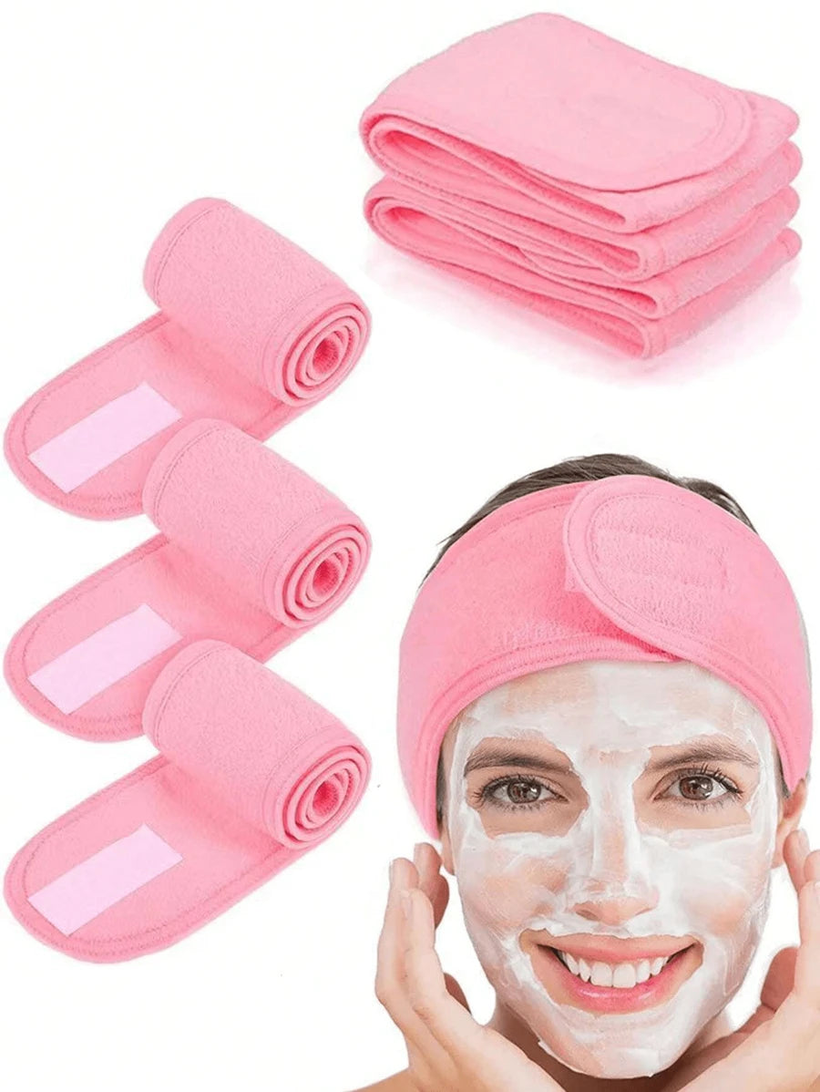 SHEIN طقم 3 قطع شريط رأس قابل للتعديل للعناية بالوجه