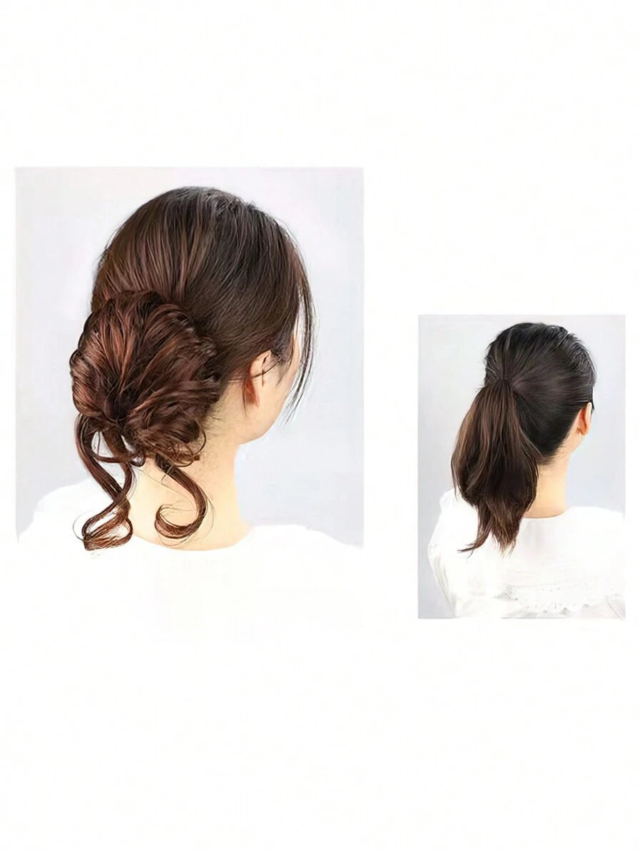 SHEIN شريط شعر اصطناعي لوبو مجعد فوضوي