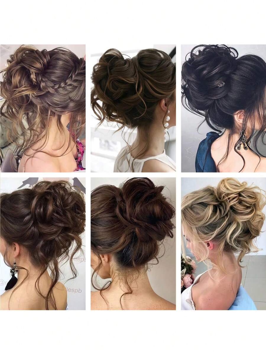 SHEIN شريط شعر اصطناعي لوبو مجعد فوضوي