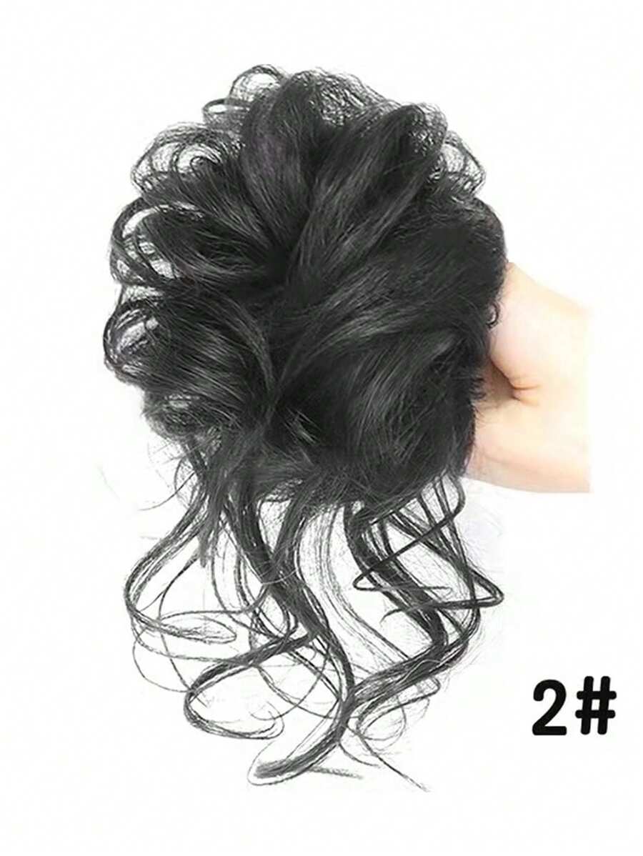 SHEIN شريط شعر اصطناعي لوبو مجعد فوضوي